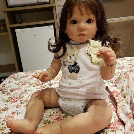Lifelike 22'' Little Cute Paisley Reborn Baby Doll Girl