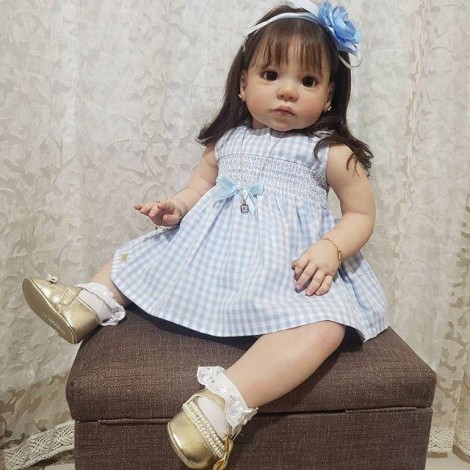 Lifelike 22'' Little Cute Violet Reborn Baby Doll Girl
