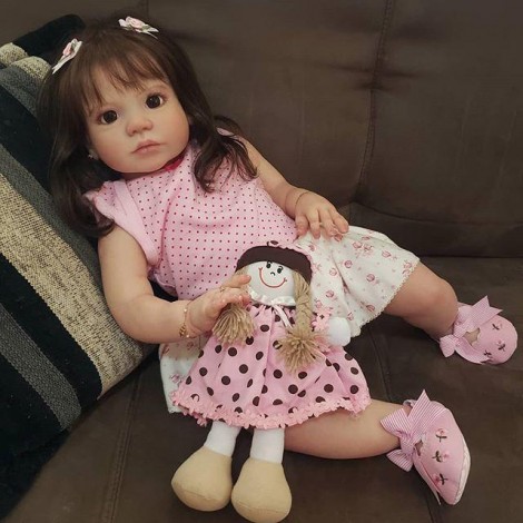 Lifelike 22'' Little Cute Hazel Reborn Baby Doll Girl