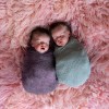 17 '' Real Lifelike Twins Sister Aidan And Nadia Reborn Baby Doll Girl