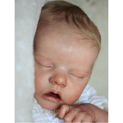 17'' Lifelike Realistic Martin Sleeping Reborn Baby Doll Girl , Birthday Present Gift
