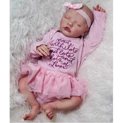 17'' Lifelike Realistic Tracy Sleeping Reborn Baby Doll Girl , Birthday Present Gift