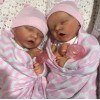 17 Inch Real Lifelike Twins  Jorge And Tina Reborn Baby Doll Girl
