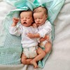 17Inch Truly Look Real Sleeping Reborn Twins Baby Girl Dolls Alessia And Alexiane Gift
