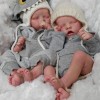 17Inch Truly Look Real Sleeping Reborn Twins Baby Girl Dolls Calista And Adonie Gift