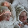 17.5'' Realistic Twin Brothers Little Reyna And Kyra Reborn Baby Doll