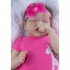 17 Inch Real Lifelike Giovanna Reborn Baby Doll Girl, Handmade Baby Doll Toy For Ages 3+ (M) (A)