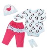 Reborn Baby Doll Clothes Outfit For 20-24 Inch Reborns Newborn Babies Matching Clothing Penguin Set