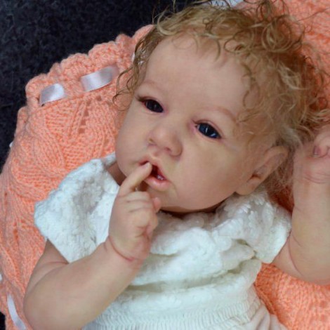 22'' Reborn Baby Girl Raegan , Realistic Lifelike Handmade Doll Gift