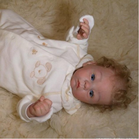 21'' Sweet Ashley Reborn Baby Doll Girl , Looks Truly Realistic,Lovely Very Much.