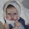 22'' Little Alyssa Reborn Eyes Open Handmade Weighted Vinyl Silicone Baby Doll Girl