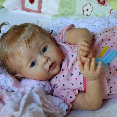 Realistic 20'' Aggis Reborn Baby Doll Girl- So Truly Lifelike Baby