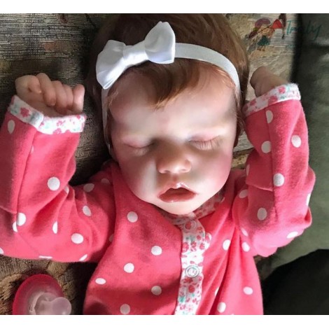17Inch Victoria Truly Sleeping Reborn Baby Doll Girl , Birthday Present Gift