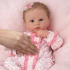 22'' Little Katie With Brown Hair And Blue Eyes Reborn Baby Doll
