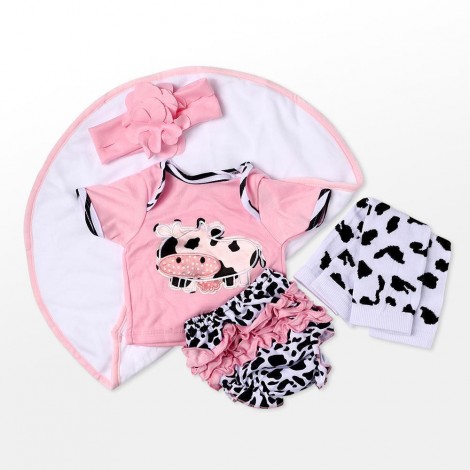 Reborn Dolls Baby Clothes Spot Dress For 20