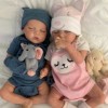 17 '' Real Lifelike Twins Sister Daphne  and Lloyd Reborn Baby Doll Girl