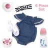 Adoption Reborn Baby Essentials-6pcs Gift Set A