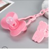 Bite clip transparent material magnetic pacifier