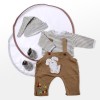 Reborn Dolls Baby Clothes Brown Outfits For 20