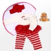Reborn Dolls Baby Clothes Red Outfit For 20