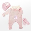 Reborn Dolls Baby Clothes Pink Outfit For 20