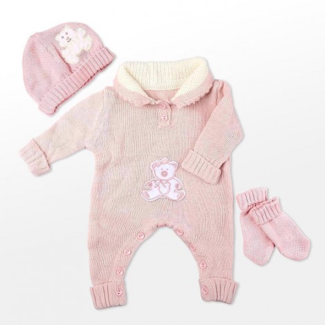 Reborn Dolls Baby Clothes Pink Outfit For 20