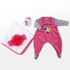 Reborn Dolls Baby Clothes Red Outfit For 20