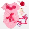Reborn Dolls Baby Clothes Pink Outfits For 20