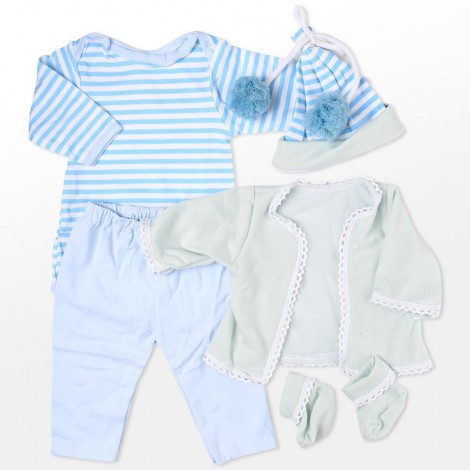 Reborn Dolls Baby Clothes Blue Outfits For 20