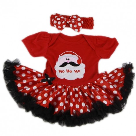 22-23 Inch Rebirth Infant Baby Girls' Tutu Romper Dress Xmas 2-Pcs Clothing Sets Santa Clause