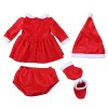 20-22 Inch 4Pcs Infant Baby  Tops+Pants+Hat+Socks Outfits Costumes——Baby Boy & Baby Girl