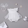 White Princess Lace Sweet Cute Princess Dress For 22'' Reborn Baby Doll Girl