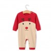 Red Fawn Knitted Comfortable Jumpsuit For 22'' Reborn Baby Doll Boy/Girl