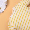 Yellow Striped T Plus Crocodile Bib Pants For 22'' Reborn Baby Doll Boy/Girl