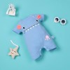 Real Shark Cartoon Blue Jumpsuit For 22'' Reborn Baby Doll Boy/Girl
