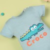 Green Short Sleeve Cartoon Crocodile Jumpsuit For 22'' Reborn Baby Doll Girl/Boy