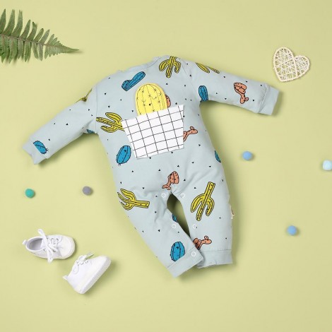 Comfortable Green Cactus Bodysuit For 22'' Reborn Baby Doll Girl/Boy