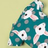 Summer Cool Green Cartoon Rabbit Jumpsuit For 22'' Reborn Baby Doll Girl