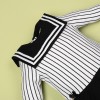 Black And White Striped Sweet Princess Dress For 22'' Reborn Baby Doll Girl