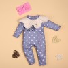 Baby Fashion Zipper With White Love Jumpsuit For 22'' Reborn Baby Doll Girl