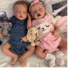 17 '' Real Lifelike Twins Sister Daphne  and Lloyd Reborn Baby Doll Girl