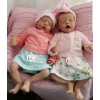 17 '' Real Lifelike Twins Sister Dora And Doris Sleeping Reborn Baby Doll Girl , Birthday Present Gift