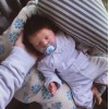 17 Inch Lifelike Cute Monette Reborn Baby Doll Girl，Sweet Sleep Reborn Doll