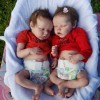 17 Inch Real Lifelike Twins  Rocio And Lisa Reborn Baby Doll Girl