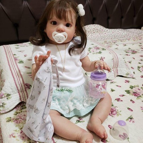 Realistic 22'' Clever Sweetie Ember Reborn Baby Doll Girl