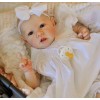 22'' Little Bald Sariah With Blue Eyes Reborn Handmade Baby Doll Girl