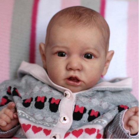 22'' Reborn Baby Girl Angela , Realistic Lifelike Handmade Doll Gift