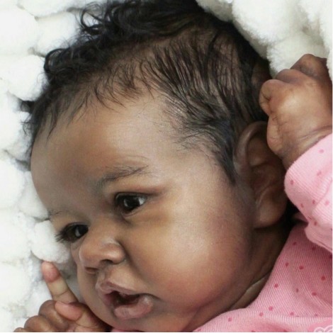 22 Inch African American Reborn Girl Doll Named Chaya - Best Xmas Reborn Toddler Baby Doll Gift