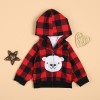 Red Checkered Warm Bear Coat And Striped Pants Suit For 22'' Reborn Baby Doll Boy/Girl