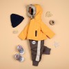 Yellow Cotton Warm Jacket For 22'' Reborn Baby Doll Boy
